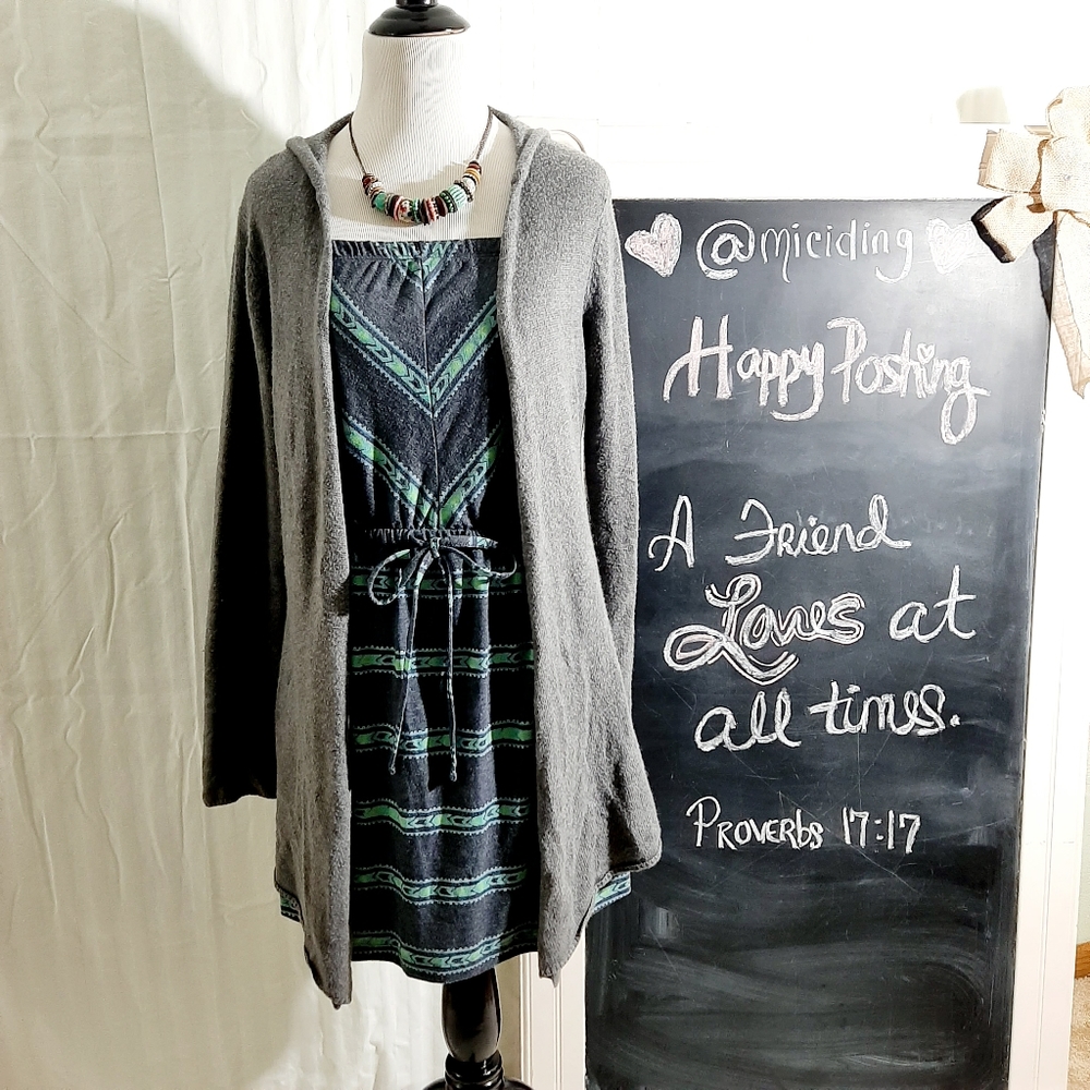 Anne Taylor LOFT coverup & Mossimo dress